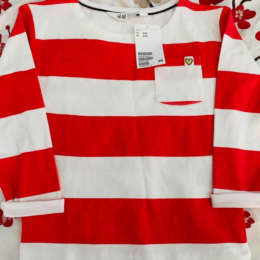 NWT- H&M Girls High Low Top - Picture 2 of 3